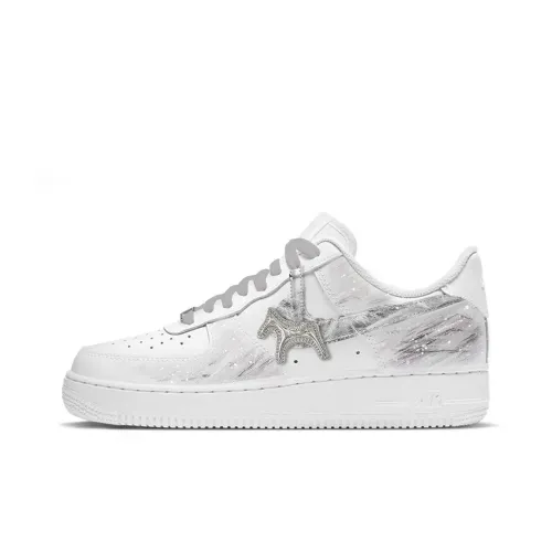 Nike Air Force 1 Снег COUNTRY First Day Культура Устойчивые к истиранию Баланс Низкий Топ Скейтбординг Кроссовки Женские Серый