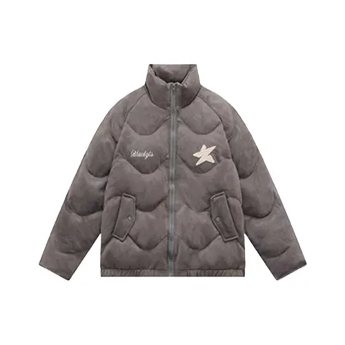 GUOZHEN Темно-серый женский пуховик