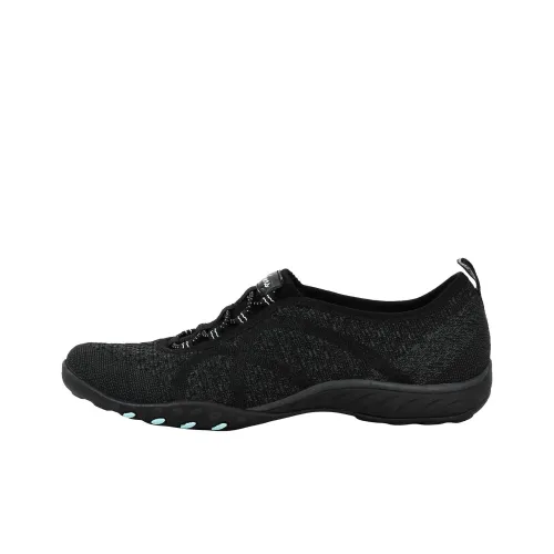 Skechers Breathe Easy Casual Shoes Women's Black Blue Skechers Breathe Easy Повседневная обувь Женская Черный Синий