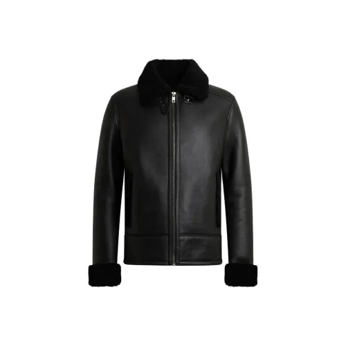 BALLY Черные Мужские Кожаные Куртки