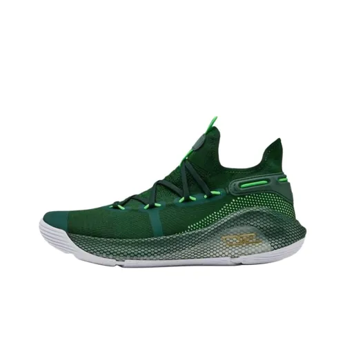 Under Armour Curry 6 Curry 6 Команда Амортизирующие Противоскользящие Низкие Баскетбольные Кроссовки для Игры Мужские