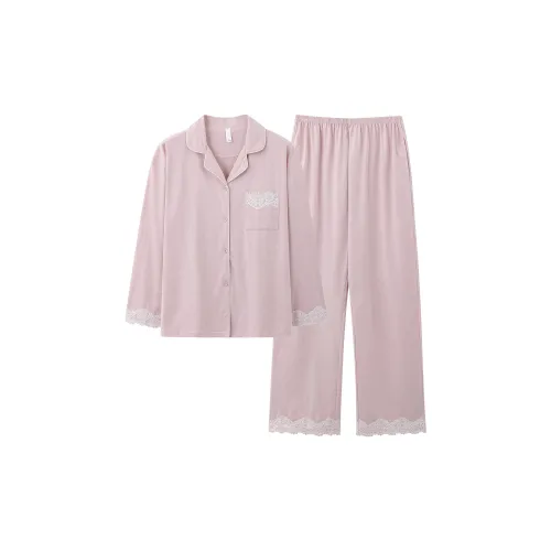 FENTENGCARE Персик Женские Пижамные Комплекты