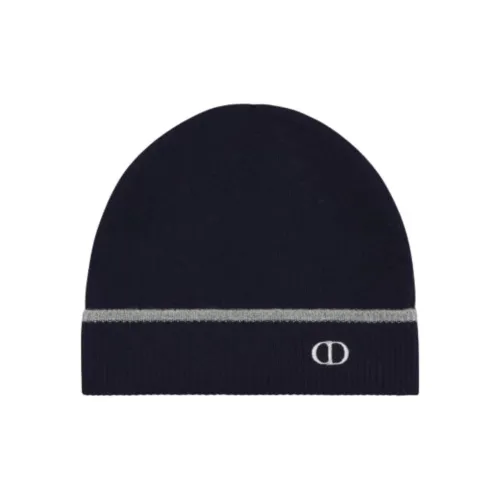 DIOR Шерсть Бини Унисекс Темно-синий Серый