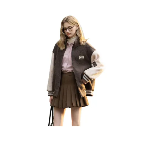 Tonlion Кофе Женские Бархатные Куртки