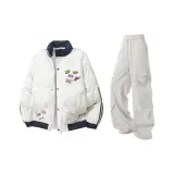 Экрю + Светло-серые штаны