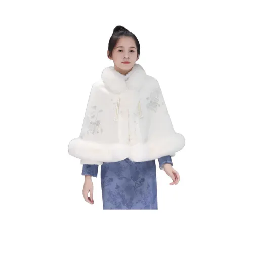 Peaches Peaches Белый Плащ Женские Плащи