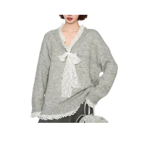 MIANZHISENHUO Серый Женский Трикотаж