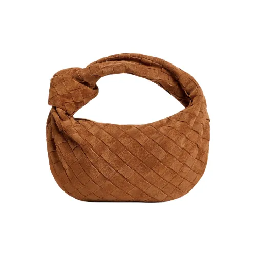 Bottega Veneta Jodie Телячья кожа Сумка Мини Женская Амбер