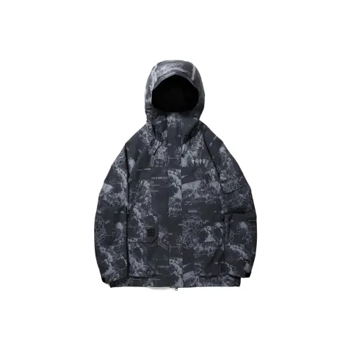 Мужской тренч с черным принтом "All Over"