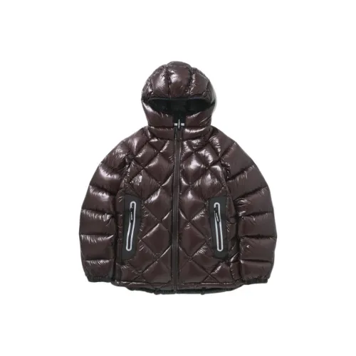 And wander Collaboration Fw25 Ромб Стич Пуховые куртки Толстовка 2 Пуховик Унисекс