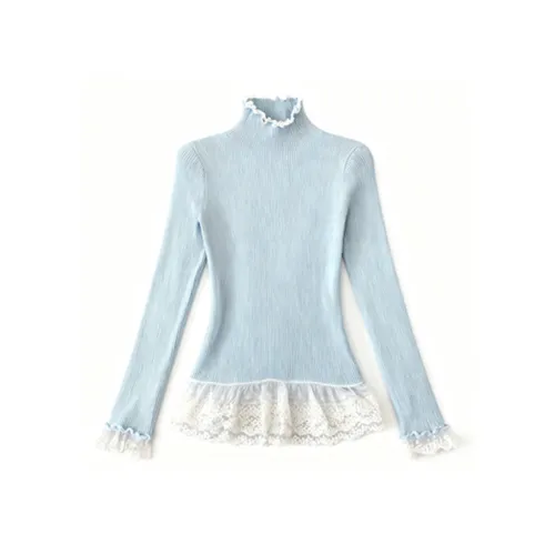 IUNOP Длинный рукав Т-рубашка Женская