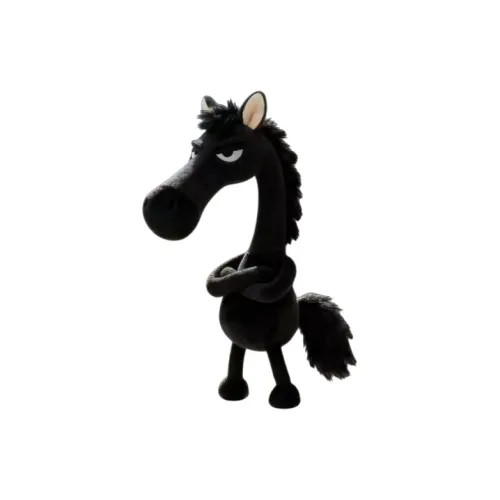 MENGSHUQI Креативный The Chosen Черная Лошадь Плюшевая Подвеска 14 см Длина Тела