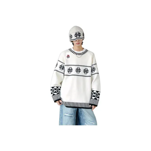 Love Monster Белый Унисекс Свитеры