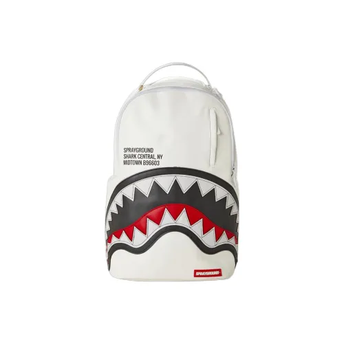 SPRAYGROUND AFROJACK Коллаборация Кожа Рюкзак Унисекс Белый