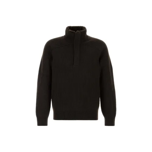 Ermenegildo Zegna Темно-коричневый Мужской кашемировый свитер