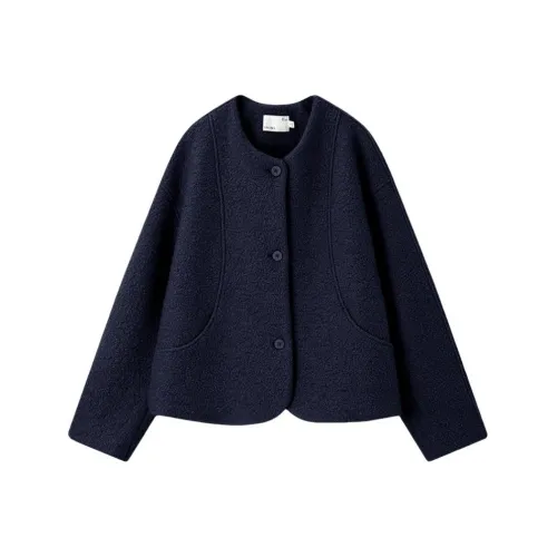 IHIMI Темно-синий женский короткий пальто