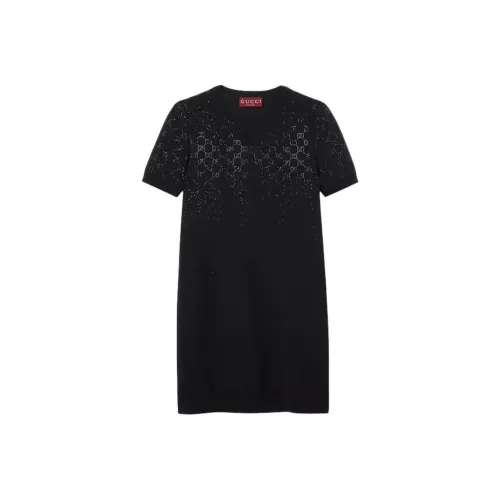 GUCCI SS26 Короткое платье с короткими рукавами женское