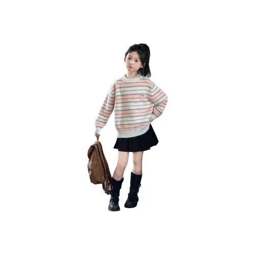 TIANMIAOMIAO Розовые полосы Свитер Kids Свитеры