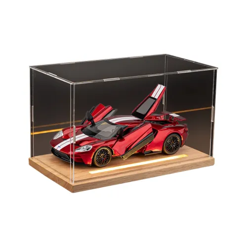 HUAYI Ford GT Sports Car Гонки Атмосфера Пыль COVER Сувениры и украшения Коллекционные модели автомобилей 1 24