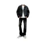 Чёрно-серый (утолщённый с флисовой подкладкой)