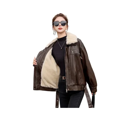 Куртка из кожи Kangaroo женская