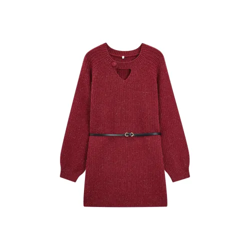 AIYIFU Длинное платье с длинными рукавами женское