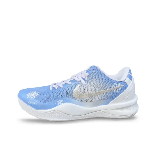 Nike Kobe 8 Protro 'Halo' Амортизация Низкие Баскетбольные Кроссовки Унисекс Синие Белые