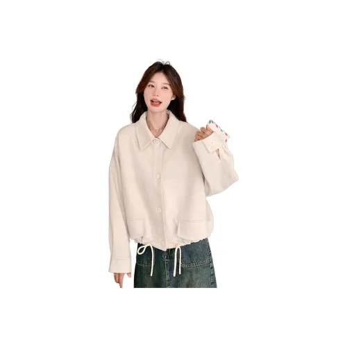 JZWSTUDIO Бежевый Женский Куртки