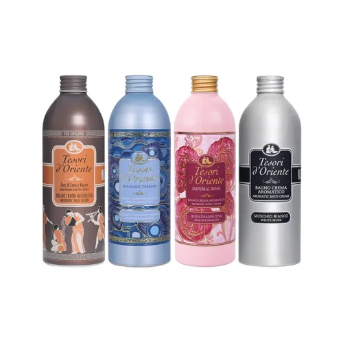 Tesori D'Oriente Лотос Fragrance Shower Gels Чистка Розовый Морская Соль Мускус 500 мл+500 мл+500 мл+500 мл