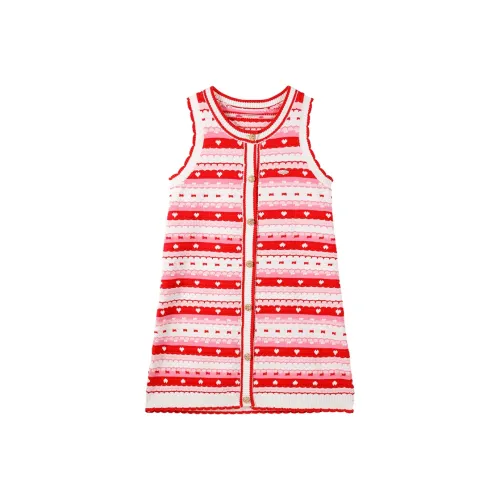 BARRY BANNY Белый и Красный Детские Платья