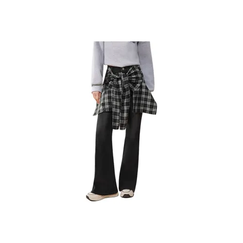 AIYIFU Джинсы черные женские