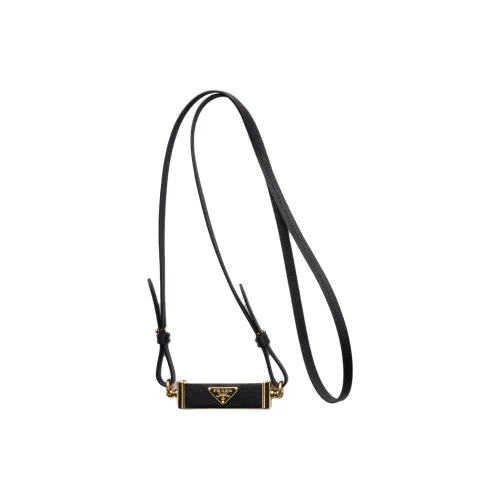 PRADA Saffiano Кожа Чехол для телефона Женский Черный