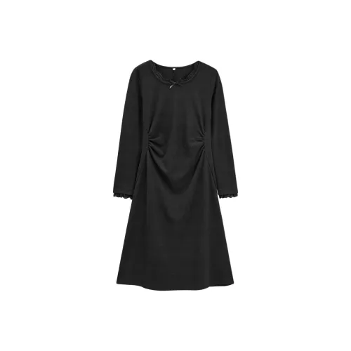 AIYIFU Длинное платье с длинными рукавами женское