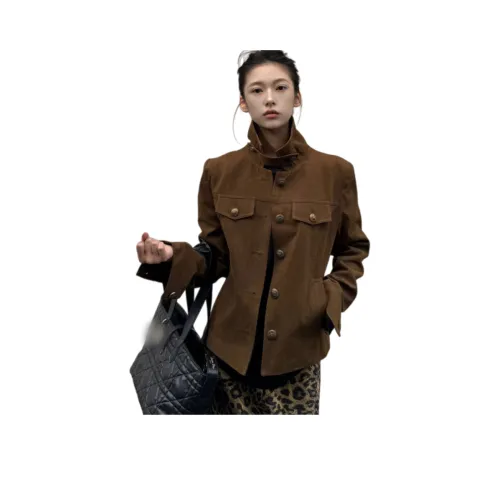 ZEKIKO STUDIO Коричневый Женский Куртки