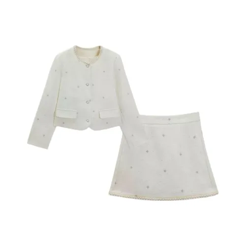 AIYIFU Абрикос Женские Комплекты с Юбкой