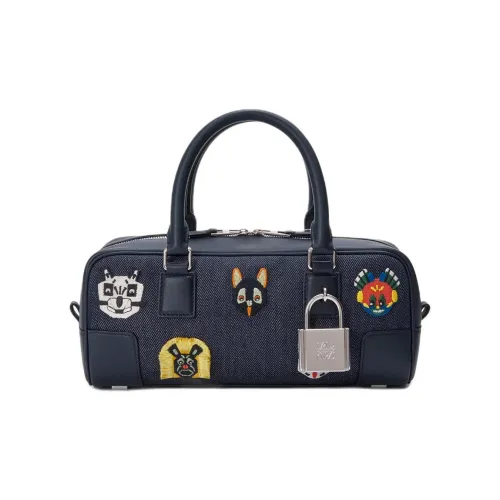 LOEWE Совместное издание Amazona Коровья кожа Сумка Женская Синяя