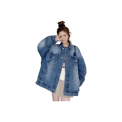 JZWSTUDIO Джинсовый синий Женские Куртки