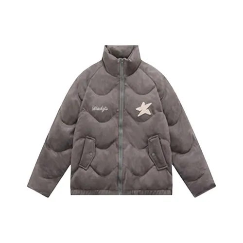 MDEHT Темно-серый женский пуховик