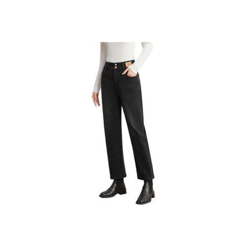 AIYIFU Джинсы черные женские