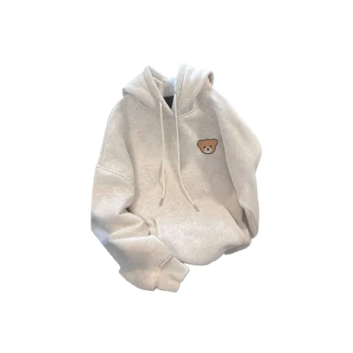 NRXX Белый Серый Флисовая подкладка Унисекс Свитшоты