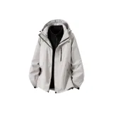 Серебристый снежно-серый [Легкая ветровка]