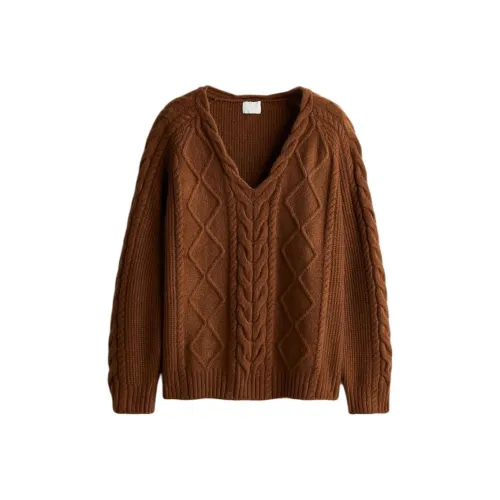 H M Коричневый Женский Трикотаж