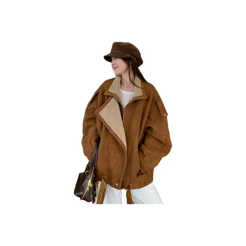 Langqing Коричневый Женские пуховики