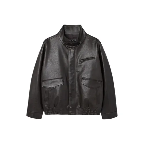 GUESS Мужские куртки темно-коричневого цвета