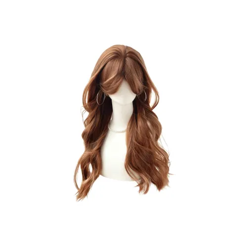 XINZHENJU Перука Полная Набор Чёлка "восьмёрка" Большая волна Длинные волнистые Y2K SUBCULTURE Лолита Перука Набор