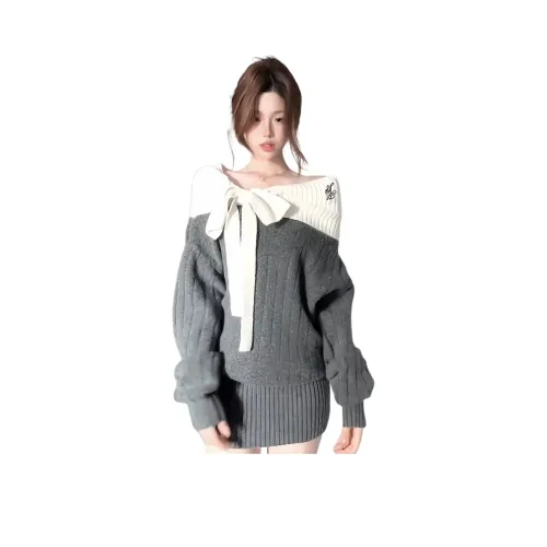 Langqing Длинный рукав Платье Женское