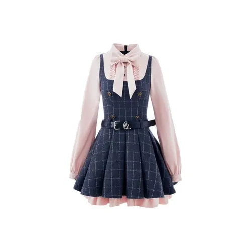 TIBINB Длинное платье с длинными рукавами женское