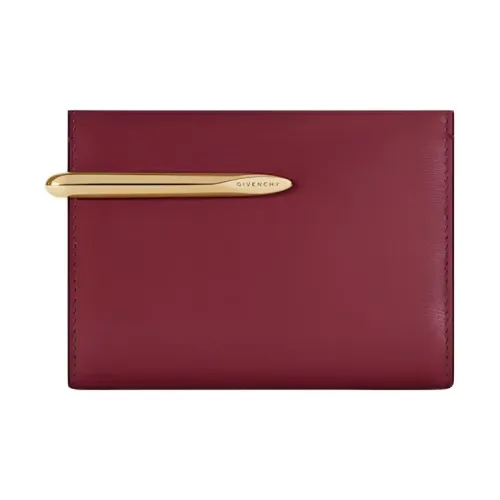 GIVENCHY Телячья кожа Кошелек Женские Бордово-красный