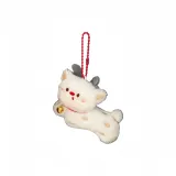 Рождественский белый олень, кукла, украшение