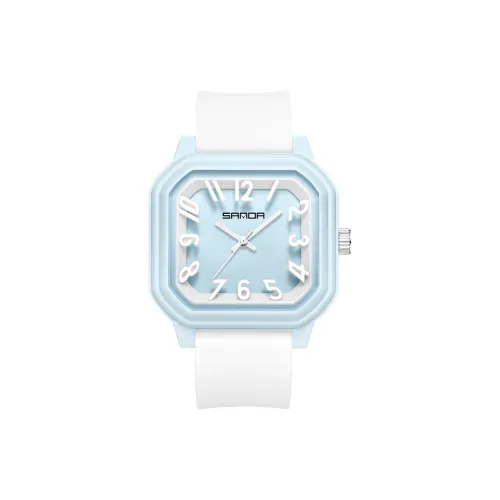 SANDA Кварцевый механизм силиконовый ремешок часы унисекс разноцветный циферблат